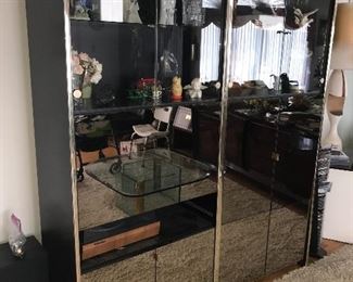 Mirrored wall unit $175
