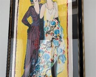 Judith Bledsoe signed & numbered serigraph “Lily & Coco” $400