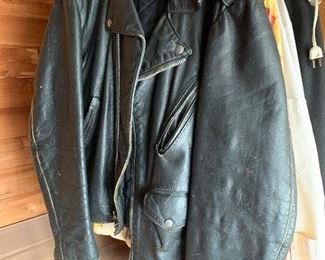 Vintage Cooper leather biker jacket $80
