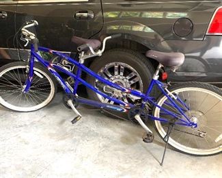 Tandem bike (a bicycle built for two)