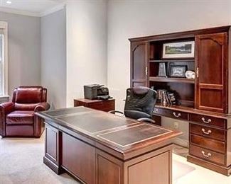 home office desk & credenza