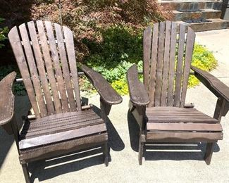 pair of Adirondack chairs