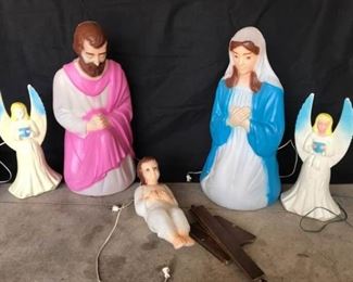 Empire Blow Mold Nativity Set