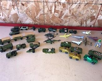 Matchbox, Corgi, Hot Wheel and Other Army Vehicles and Planes