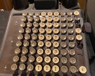 vintage Burroughs adding machine
