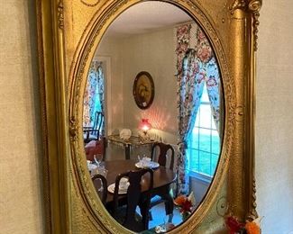 Large ornate mirror