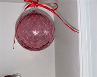 PLL #134 -  Pilgrim Glass Ornament  @ $5 ea.