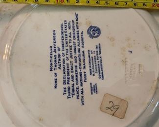 PLL #138 - Decorative Plate "Monticello" @ $10