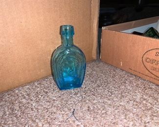 PLL #160 Colored Aquamarine Glass - Mini Bottle @ $2 ea