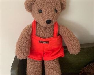 PLL #174 Plush Bear with Red Overalls @ $5 