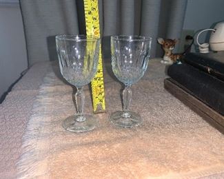 PLL #193 CUT CRYSTAL CORDIAL GLASSES @ $2