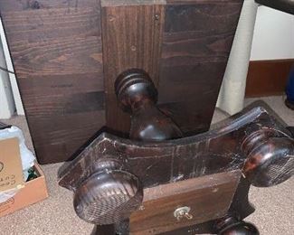 PLL #205 SQUARED TOPPED PEDESTAL SIDE TABLES @ $25 EA 