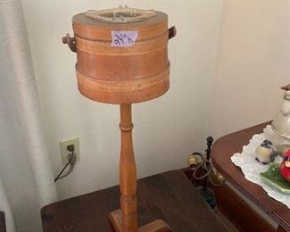 PLL #208 ASHTRAY STAND - Made to look like butter churn" @ $30 