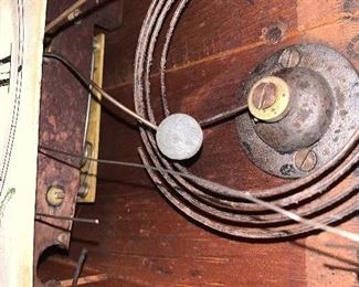 PLL #209 Daniel Pratt & Sons Boston - Antique Clock with Reverse Painting - $250