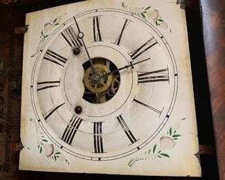 PLL #209 Daniel Pratt & Sons Boston - Antique Clock with Reverse Painting - $250