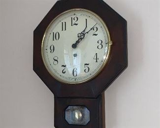 PLL #229 WALL CLOCK - WORKS! MARKED - TREND CLOCKS BY SLIGH ZEELAND MICHIGAN USA - MADE IN GERMAN  @ $65