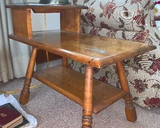 PLL #244 PAIR OF TWO TIERED SIDE TABLES @ $60 PAIR 