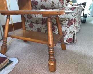 PLL #244 PAIR OF TWO TIERED SIDE TABLES @ $60 PAIR 