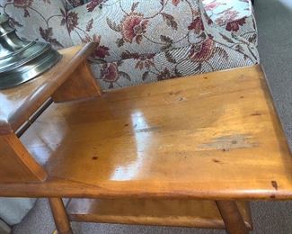 PLL #244 PAIR OF TWO TIERED SIDE TABLES @ $60 PAIR 