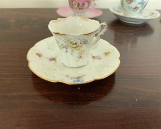 PLL #295 Hand painted Demitasse cup & Saucer @ $10