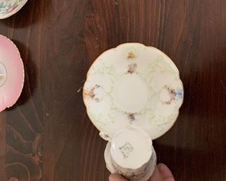 PLL #295 Hand painted Demitasse cup & Saucer @ $10 