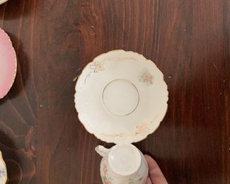 PLL #296 Unmarked Hand painted Demitasse cup & Saucer @ $5 