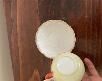 PLL #297 Unmarked Hand painted Demitasse cup & Saucer @ $5 