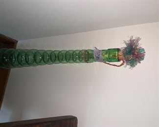 PLL #299 Green Glass Chianti Bottle @ $50 