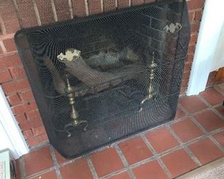 PLL #326 Fireplace Screen & Andirons @ $175 for ALL