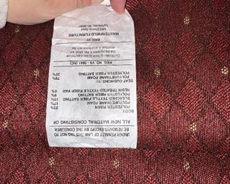 PLL #328 Masterfield Furniture - Upholstered Chair @ $75 