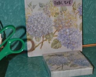 PLL #338 Plastic Trivet and paper cocktail napkins @ $5 for both 