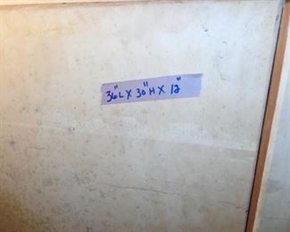 Measurements of the Cabinets on Wall 