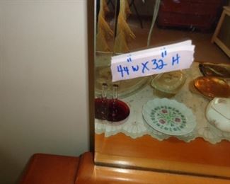 PLL #560 Part of Bed Set ; Ladies Dresser with attached mirror, Bed, two nightstands & tall dresser (Kling) @ $500 for ALL