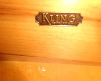 PLL #564 Part of Bed Set ; Ladies Dresser with attached mirror, Bed, two nightstands & tall dresser (Kling) @ $500 for ALL