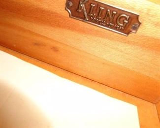 PLL #570 Part of Bed Set ; Ladies Dresser with attached mirror, Bed, two nightstands & tall dresser (Kling) @ $500 for ALL