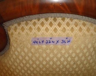 PLL # 574 Tiger Maples Settee @ $350 