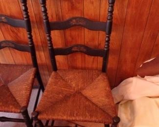 PLL #628 Pair of Ladder Back Chairs $60