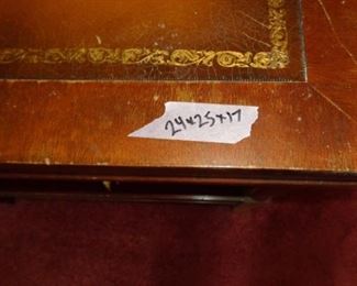 PLL #680 Leather Top Table $30