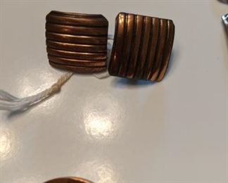 PLL #26 - Square Copper Earrings $8