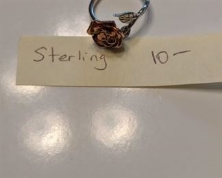 PLL #44- Sterling Rose Ring $10