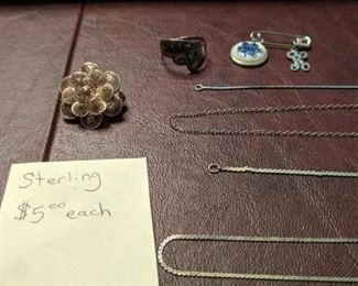 PLL #58 - Sterling Jewelry $5 Each