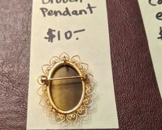 PLL #71 Tiger Eye Brooch/Pendant $10