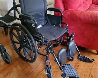 Wheelchair with footrests $50
