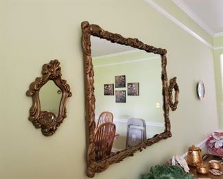 Set of three mirrors large center one 36Wx29H $150