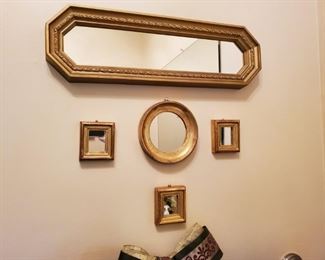 Set of decorative mirrors $85 set