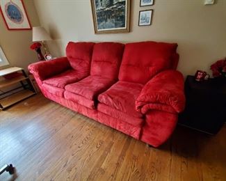 Red sofa good condition $85
