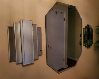 Set of 1980s mirrors laerge center one 24x30 $100