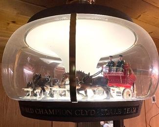 Budweiser Clydesdale parade revolving light fixture. You must remove.