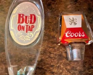 Coors and Budweiser taps