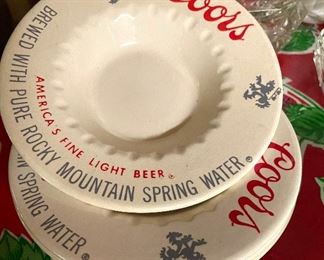Coors ashtrays